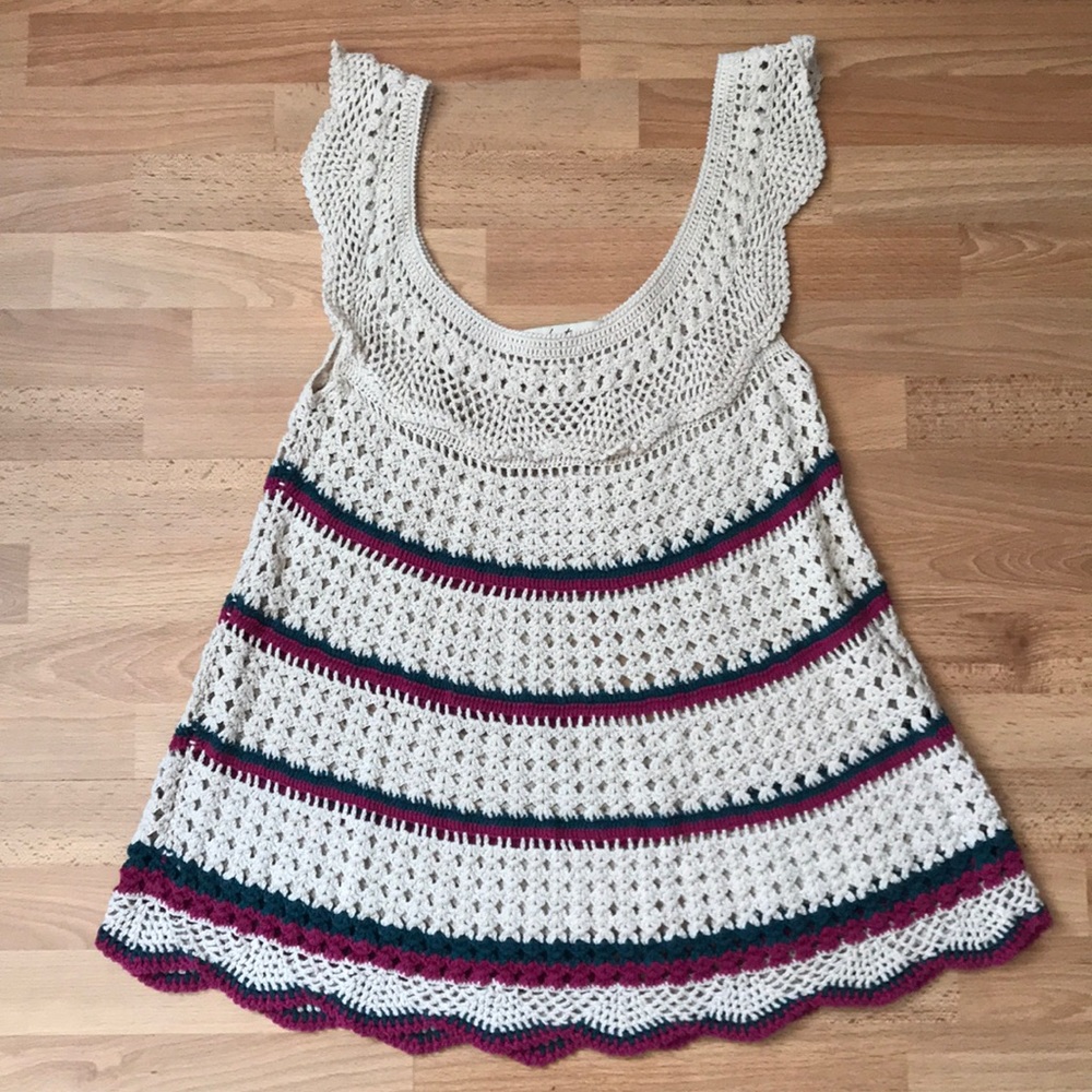 Forever 21 Festival Knit Tank Top Beach Coverup S